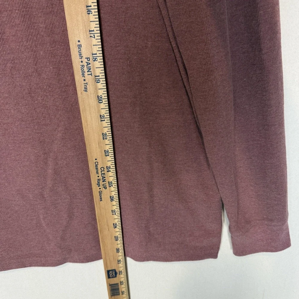 Banana Republic Shirt Mens XL Red Thermal Long Sleeve‎ Henley Tee Cotton